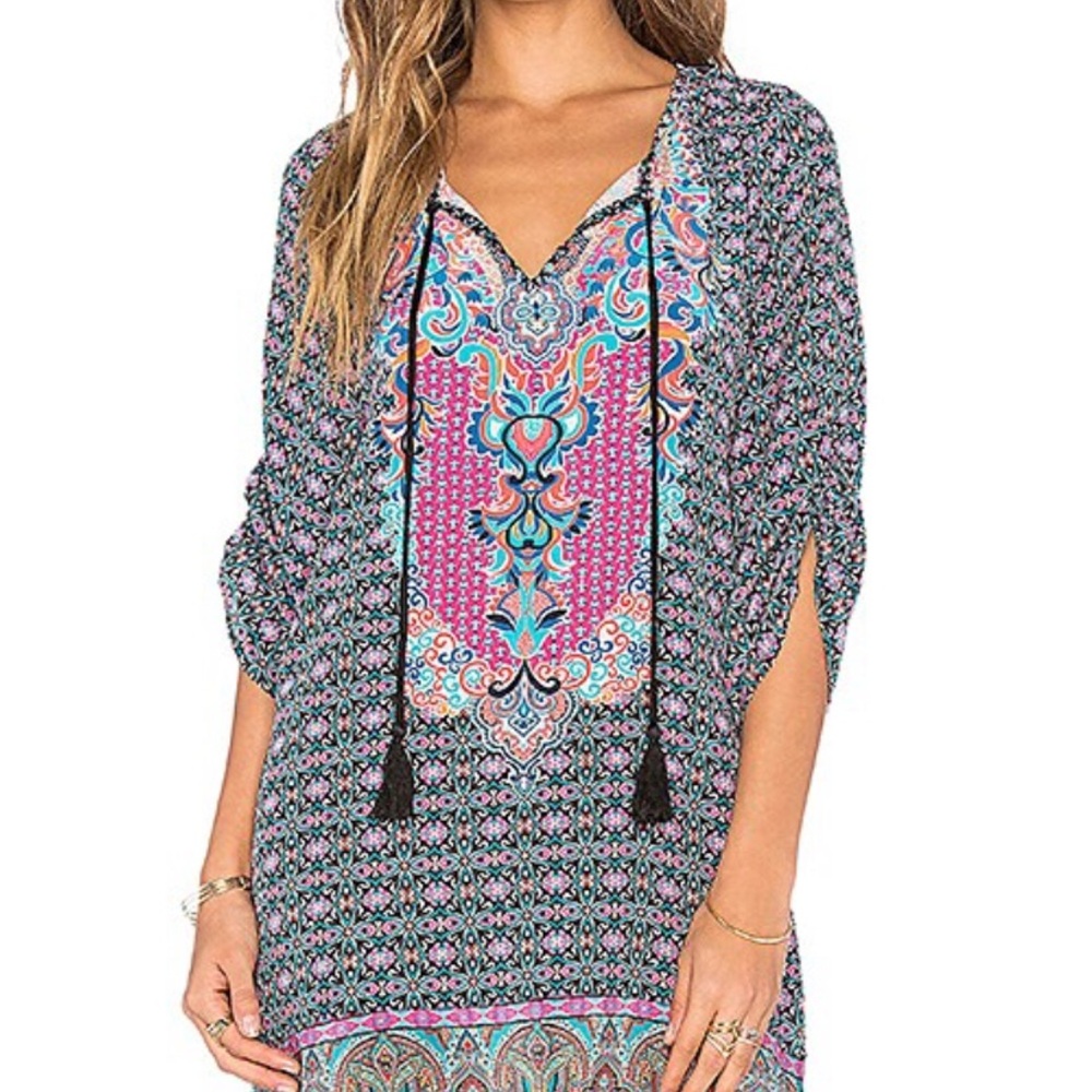 Tolani Multicolor Patterned Coverup / Tunic